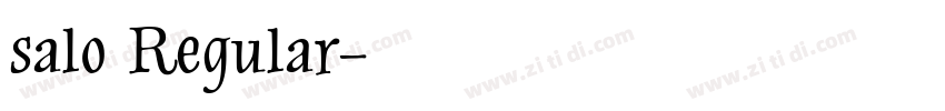 salo Regular字体转换